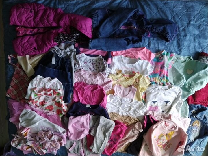 Большой пакет одежды для девочки 98-104
