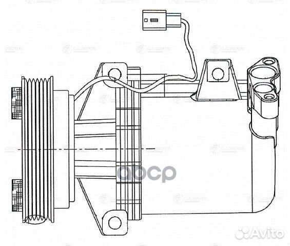 Компрессор кондиционера lcac 0978 luzar