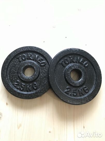 Диски блины для штанги и гантелей Torneo