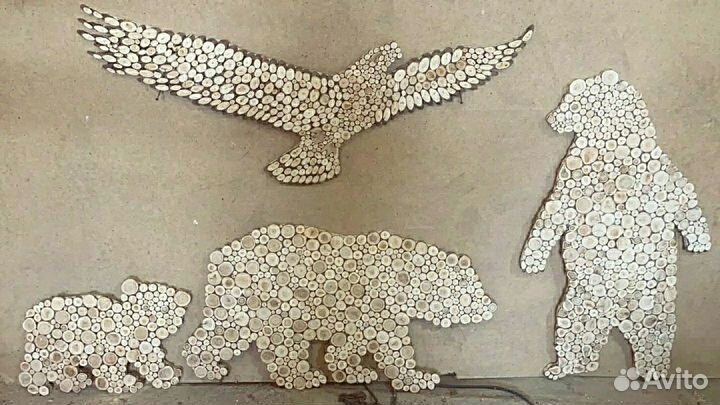 Панно из можжевельника для бани