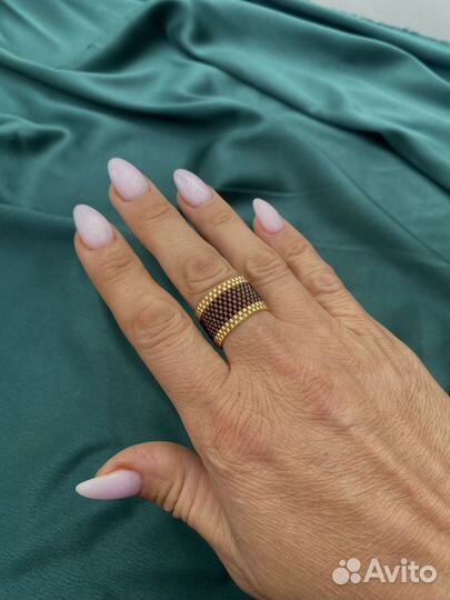 Кольца из премиального бисера