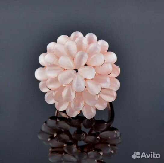 Кольцо россыпь опала