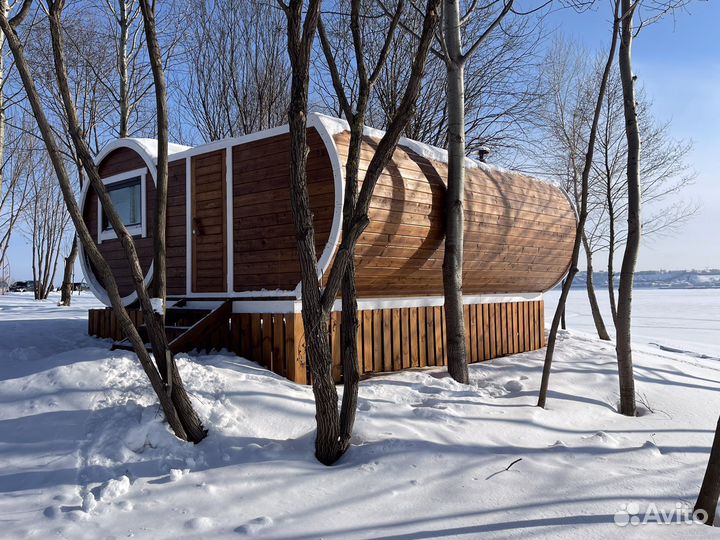 Аренда бани и чана на Волге с видом на Нижний