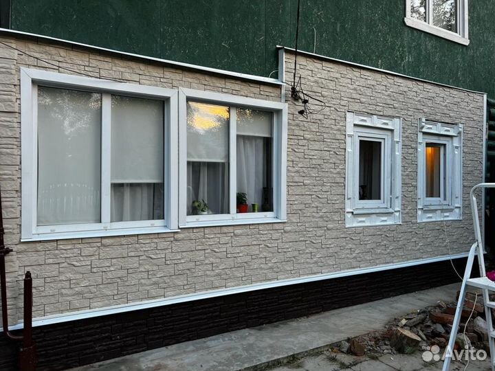 Отделка сайдингом, фасадные работа