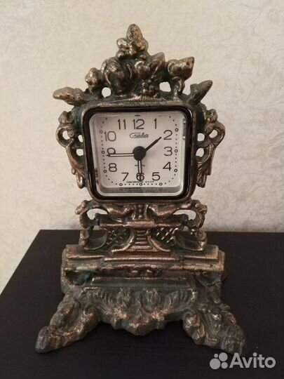 Часы латунные кварцевые Слава СССР