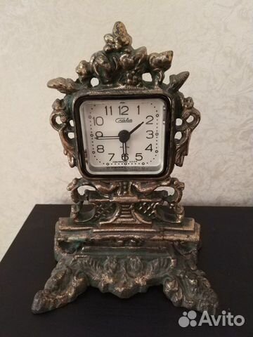 Часы латунные кварцевые Слава СССР