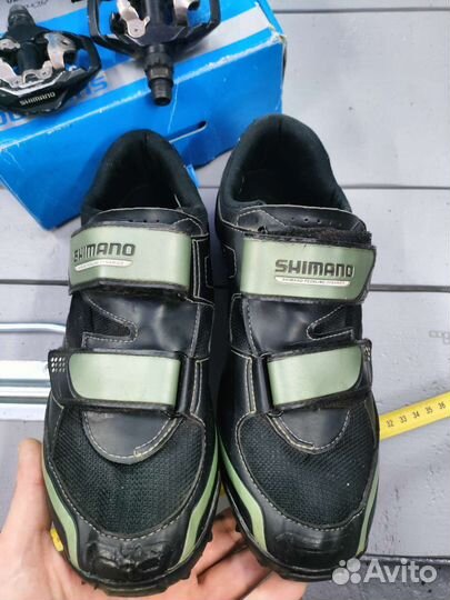 Контактные педали и велотуфли MTB Shimano 42 р
