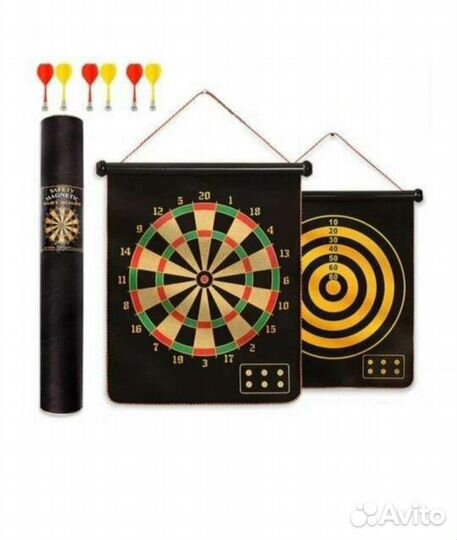 Магнитный двусторонний дартс