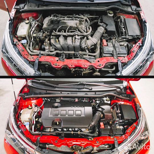 Детейлинг мойка двигателя