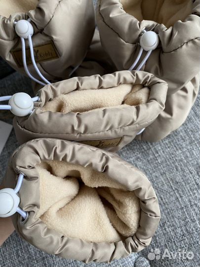 Варежки и пинетки утепленные Little Kiddy