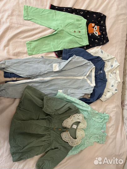 Пакет вещей на девочку 74 80 размер