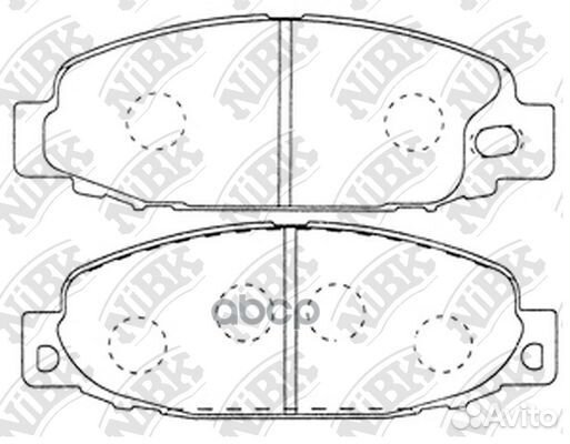 3347PN/PN3222 NiBK Колодки тормозные дисковые P