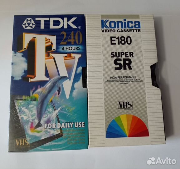 Видеокассеты VHS чистые новые запечатанные