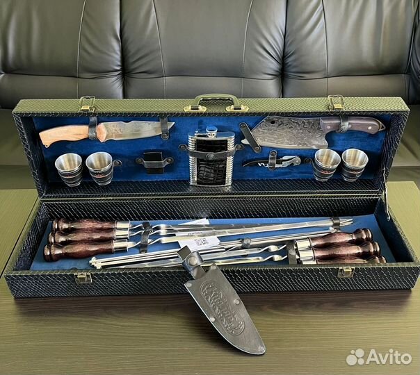 Мужской подарочный набор шампуров