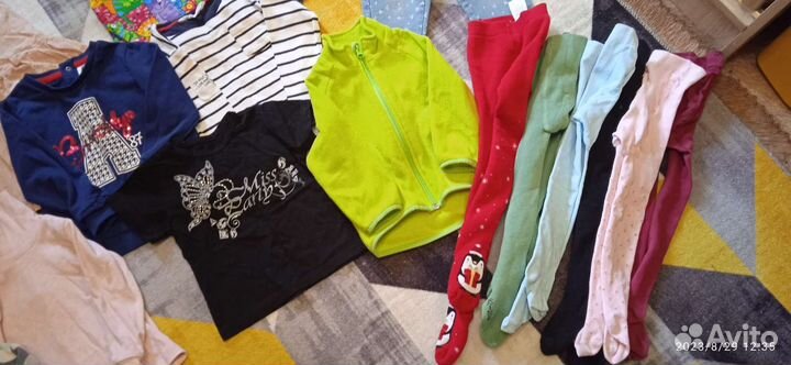 Большой пакет вещей для девочки 86