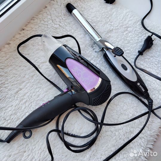 Плойка для волос, фен для волос