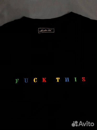 Футболка черная с вышивкой