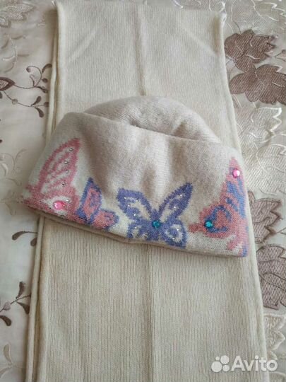 Комплект шапка, шарф