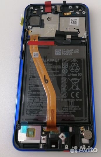 Модуль дисплея В сборе С рамкой И акб huawei P SMA