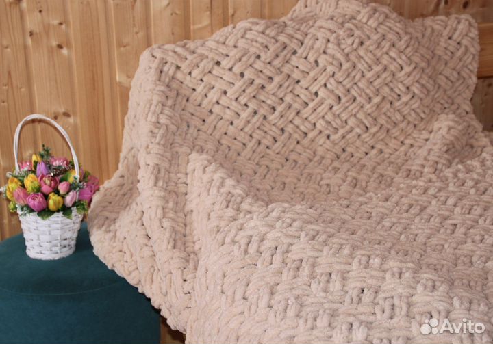 Плед - покрывало на большую кровать (ручнаяработа)
