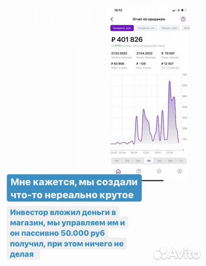 Ищу партнера. 60 годовых. Готовый бизнес