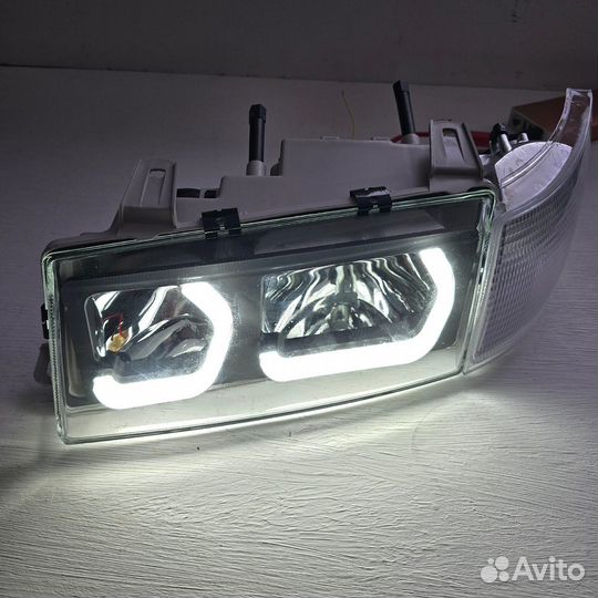 Фары Ваз 2110-2112 стиль бмв тонированные (пара)