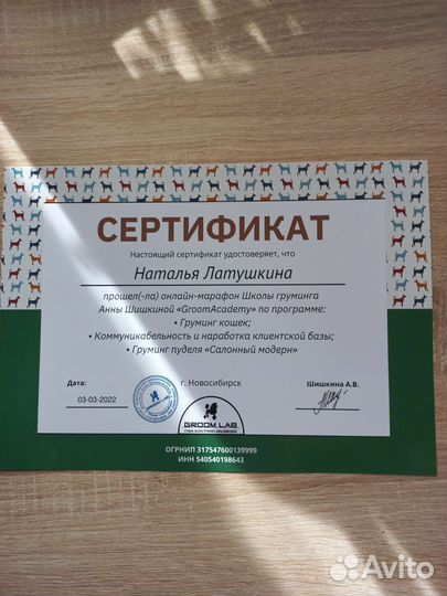 Стрижка или вычес/груминг кошек и собак