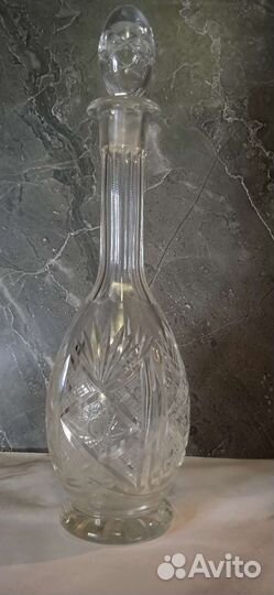Графин хрустальный ссср, винтаж