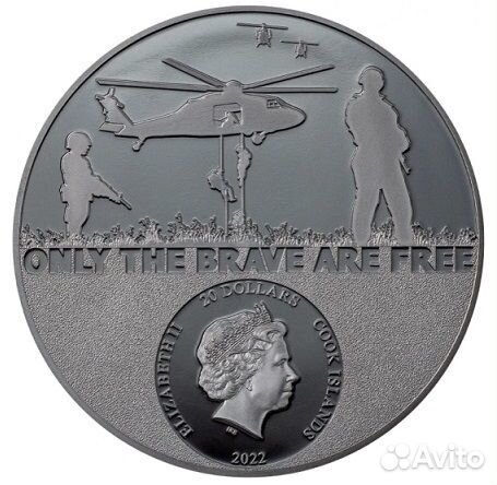 Монета Спецназ Настоящие герои О-ва Кука 2022г
