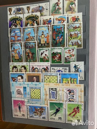 Альбом с марками СССР спорт