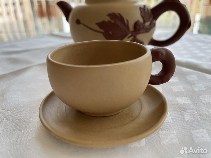 Чайный глиняный набор