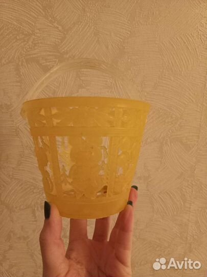 Игрушка СССР ведро ведерко ажурное