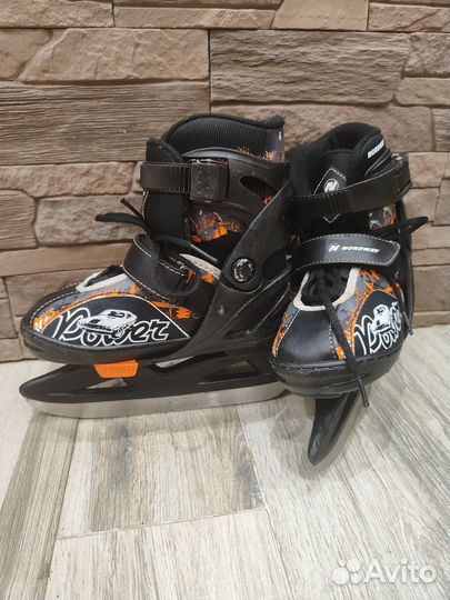 Коньки детские раздвижные 26-30