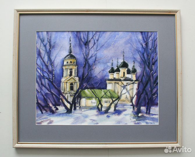 Картина акварель г. Воронеж 