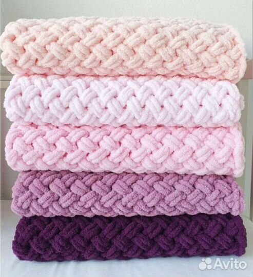 Плед детский вязаный