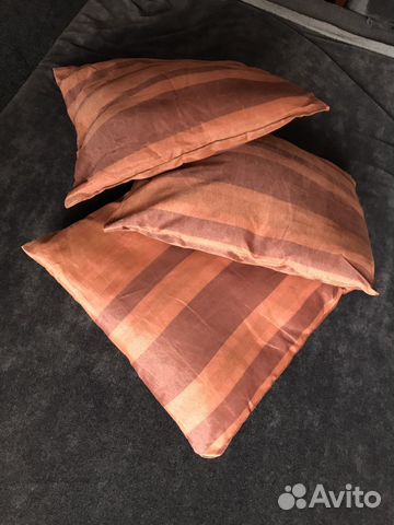 Подушки 40х40 синтепон отл сост, 3 шт, цена за все