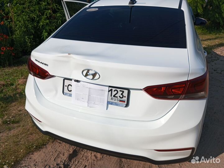 Крышка багажника на Хундай Солярис 2