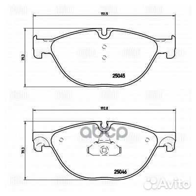 Колодки торм. для а/м BMW 5 GT (F07) (09) /7 (F
