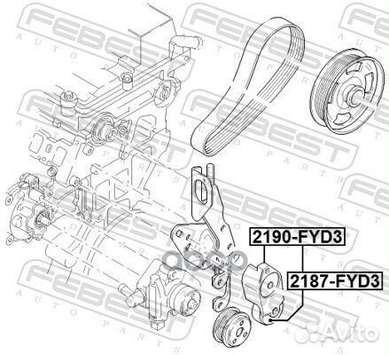 Натяжитель ремня 2190FYD3 Febest