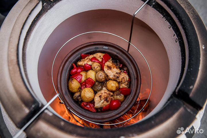 Э1/22см Этажерка решетка-гриль 1 ярусная мясная С