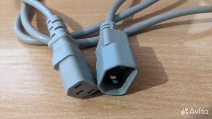 Удлинитель питания компьютера c14 на c13 (2м)