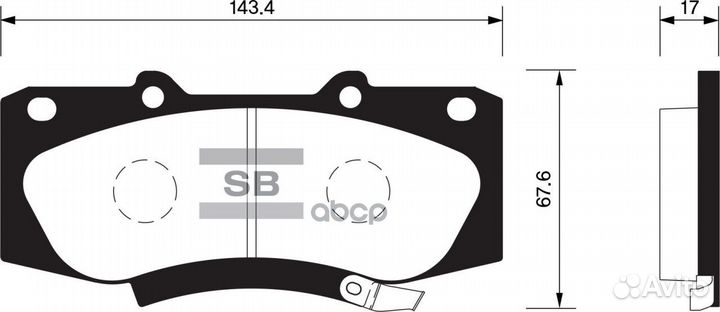 SP1484SNS D2310M-01 044650K240 колодки диск