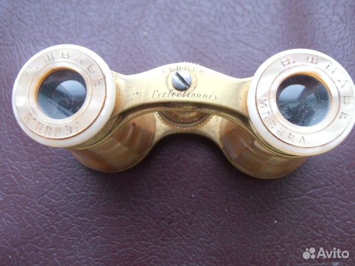Царская Россия Театральный бинокль Перламутр фирма