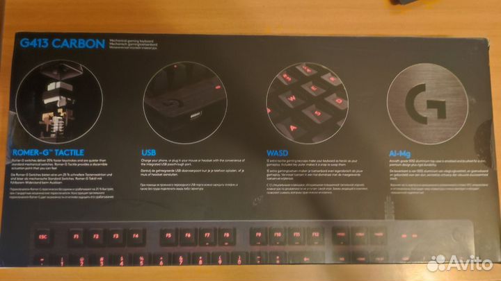 Игровая механич. клавиатура Logitech G413 Carbon