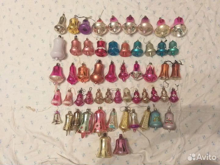 Елочные игрушки СССР Колокольчики