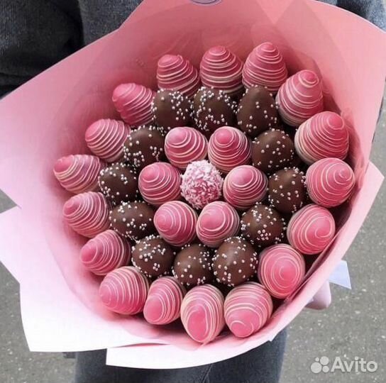 Букет из клубники в шоколаде