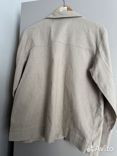 Рубашка пиджак HM 38 лен