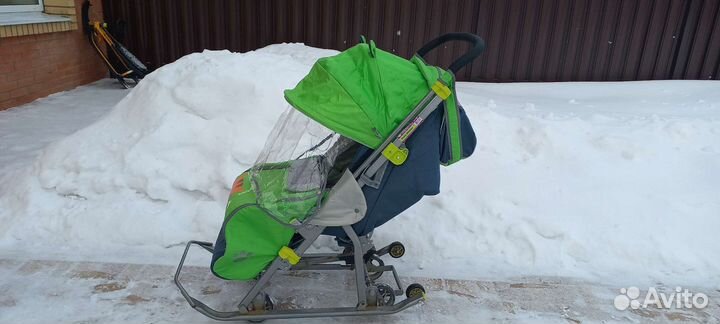 Санки коляска ника детям 7