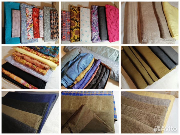 Ткани СССР хлопок, лен, фланель, саржа, мебельная