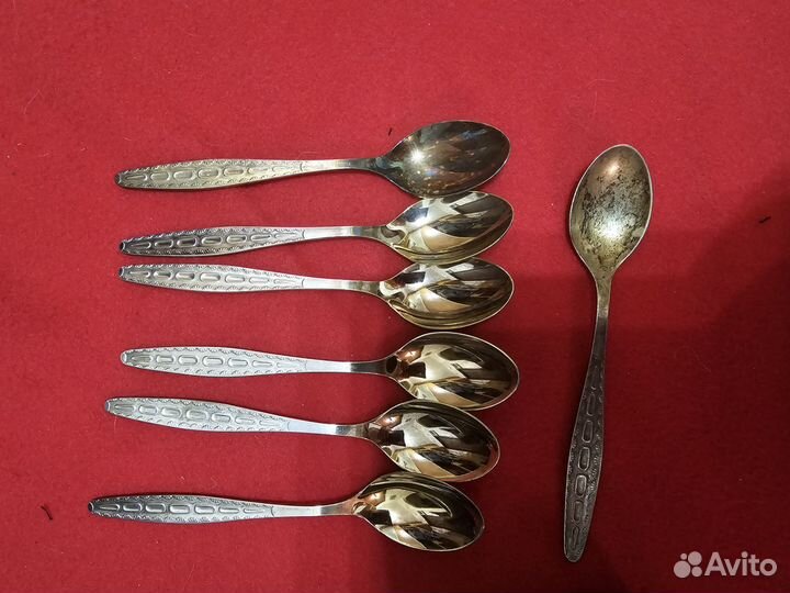 Ложки чайные мельхиор